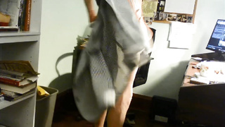 ROBERT RICHARD MILGATE IS A SLUT WEARING SHEER NUDE NYLON BODYSTOCKING AND HIGH HEELS