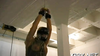 Stupendous girlie is dressed in g-strings while posing era