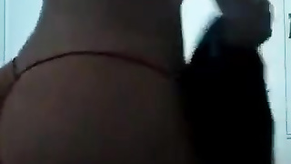 Mayerlin Vargas Compiled 1 dances on donk, lies down, moves it