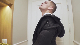 Small ash-blonde stunner in a mini microskirt is groaning from enjoyment while getting plumbed rock hard