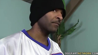 Angela Attison had ultra-kinky, bi-racial romp the other day and couldn't stop screaming while nutting