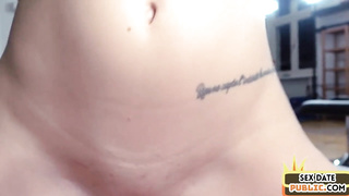 Ravishing stunner is anxiously fellating her paramour's stiffy, to make it rock hard enough for her muff