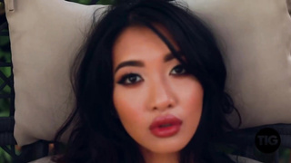 Reina is a smoking super-hot, Japanese dark-haired who isn't timid at all to get fully nude