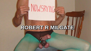 ROBERT RICHARD MILGATE EXPOSED WEARING SHEER GREEN PANTYHOSE AND HIGH HEELS
