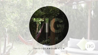 Anya Leigh is a smoking super-hot black-haired with good-sized melons who loves to position bare