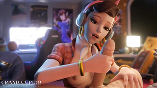 Ginormous butt honey is anxiously blowing her paramour's rock stiff weenie, to make him pour out from enjoyment