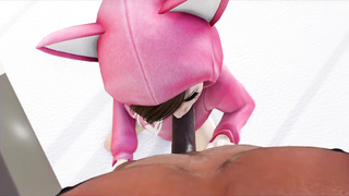 Kat is holding her gams raised high while a ultra-kinky, black stud is ravaging her brains out