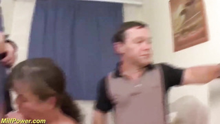 Wild midget female with huge hooters is having a three-way and liking it a pile