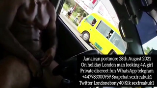 Jamaica portmore roadside jizm public