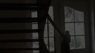 Fuckpole liking dark haired is providing a deep throat to a homie, while they are alone in the kitchen