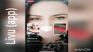 Crazy man is demonstrating his rock rock-hard knob to various women, duringa vid talk