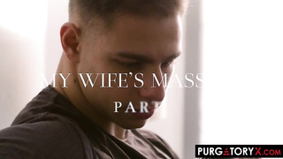 Samantha got down and messy with a super-sexy fellow, instead of just getting a rubdown