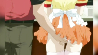 Tastey brown-haired from a hamburger store is permanently getting pounded while at work and loving it