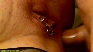 Nice girl is deep throating her paramour's wood and getting a hump plaything up her booty