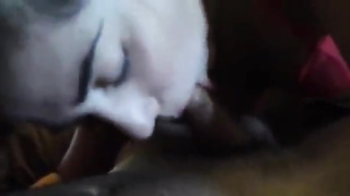 Iranian female inhaling her Latin hubby! Shir Zan - Dahan-e shirin!