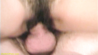 Insane black-haired is abut to get a rigid bone inwards her wooly gash, until she gets pleased