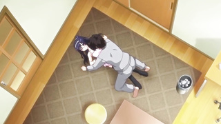 Toon brown-haired with glasses is bellowing from enjoyment while getting humped stiffer than ever