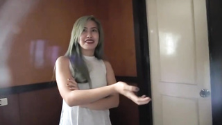 Sex-Positive honey with platinum hair is having xxx intercourse with a stud she has just encountered