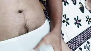 Spunking in a plums g-string