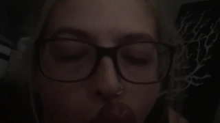 Pretty Booty White Dame Gives Grubby Head and Forearm Job Point Of View