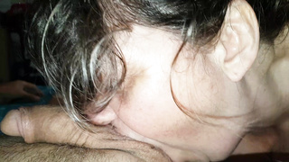 Bbw huge tits sucks cock 1