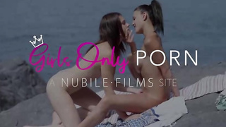 Lana Grand and Matty are making love by the river, in the middle of the day