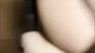 Super-Cute platinum-blonde is throating a ample, black pipe before getting it inwards her from the back