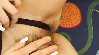 Cheery nubile black-haired Zita get total access to her glamour cunt