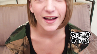 This blonde 19 yr old loves to deep throat