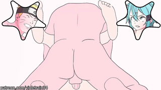 Naruto heads to the world of Sword Art Online and smashes Sinon