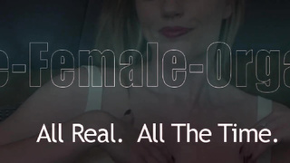 Big-Chested light-haired cougar is using a wand to make herself jism, in the middle of the day