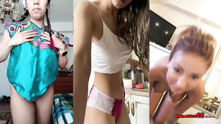 Compilation of 12 Cougar and nineteen Nubiles' Congenital Bumpers