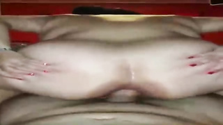 Buxomy Mexican housewife enjoys to deep-throat schlongs as deep as she can drink them, before getting penetrated