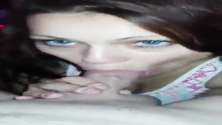 Blue- witnessed dark-haired is providing a oral pleasure to her step- stepbro, before getting drilled rock hard