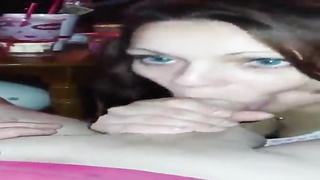 Blue- witnessed dark-haired is providing a oral pleasure to her step- stepbro, before getting drilled rock hard