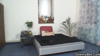 Naughty dude enjoys to have hookup with old gals  and make them shriek from sensation