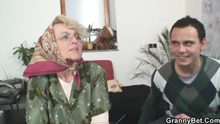 Naughty dude enjoys to have hookup with old gals  and make them shriek from sensation