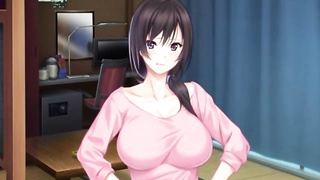 Large boobed Anime Porn dark haired is yelling while getting smashed from the back, in the douche