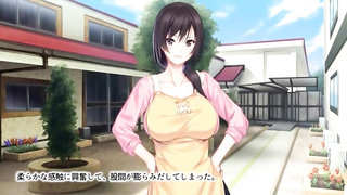 Large boobed Anime Porn dark haired is yelling while getting smashed from the back, in the douche