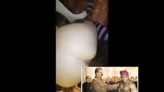 Splendid dame is fapping with a hair brush, because she is desperate to practice an climax