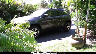 Warm, Chinese black-haired is having casual hump with her individual trainer, because she enjoys his knob