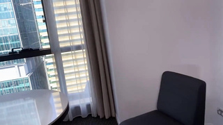 Suntanned platinum-blonde trouser snake teaser in softcore undergarments is about to get nailed firm, on the bed