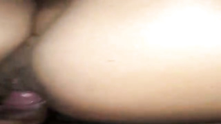 Insane dame is getting pulverized in the middle of the night, in front of the camera