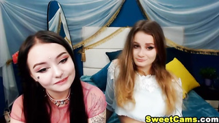 2 super-cute lezzies are licking each other up on live web cam, because it senses highly arousing