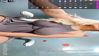 Chesty doll, Alyonaqueen is permanently doing mischievous stuff in front of the camera and liking it