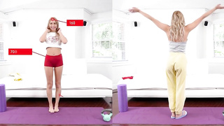 Smallish light-haired stunner, Khloe Kapri is railing her finest acquaintance's ample boner and liking it