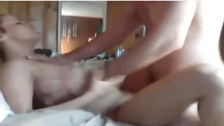 Buxomy, inexperienced honey is getting porked from the back, in front of the web camera