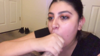 Round black-haired is inhaling one of the thickest pricks she has ever seen, in a POINT OF VIEW fashion