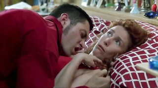 Crimson haired dame, Veronica Forque is about to get porked in her couch, by a stranger