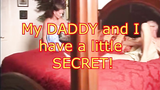 Grubby minded teenager dark-haired is holding her gams stretched broad open during lovemaking with her step- daddy